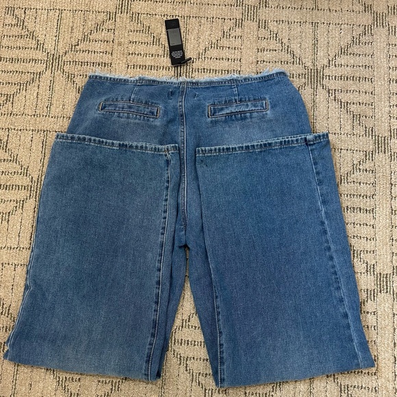 High-Waist Wide Leg Women Jeans - Blue size 11 - Picture 5 of 7